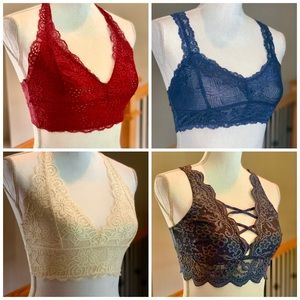 *4* Lace Bralettes All Size Medium